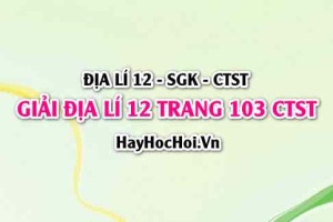 Giải Địa lí 12 trang 103 Chân trời sáng tạo SGK